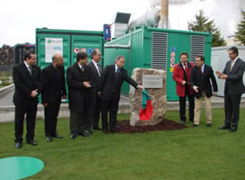 Inauguração da central de valorização energética de biogás